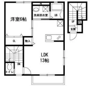 シュエット 久米川【2階】の間取り