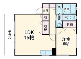 ラクラス1号館【2階】の間取り