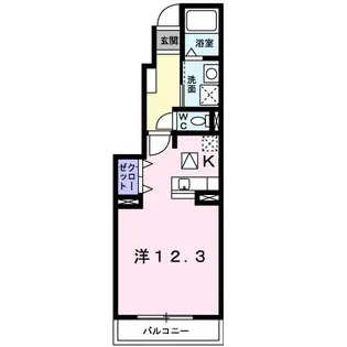 トルドニード【1階】の間取り