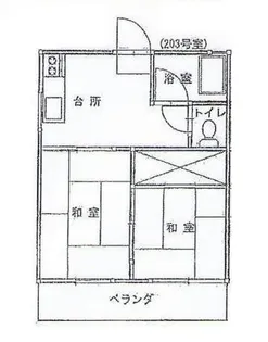 速水コーポ【1階】の間取り