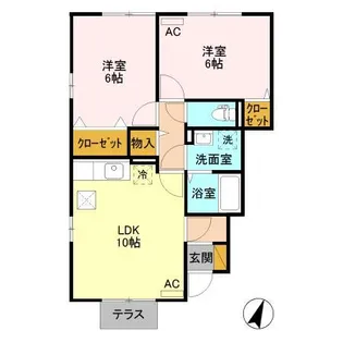 ハリコット【1階】の間取り