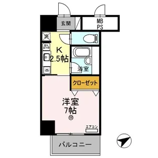 滋賀県彦根市竹ケ鼻町【マンション】の間取り