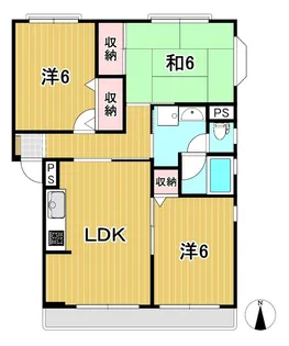 ウィル大みか【1階】の間取り