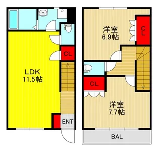 埼玉県川口市青木3【一戸建】の間取り