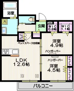 Petite Lumiere【2階】の間取り