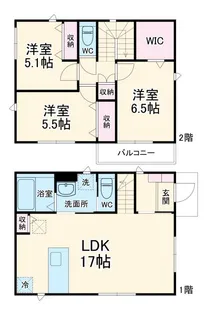 埼玉県桶川市上日出谷南2【一戸建】の間取り