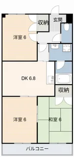 ヴィヴレTOKU【3階】の間取り