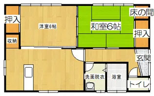 熊本県玉名市立願寺【一戸建】の間取り