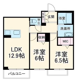 AXIS助信【2階】の間取り