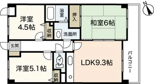 DHハウス江波【3階】の間取り