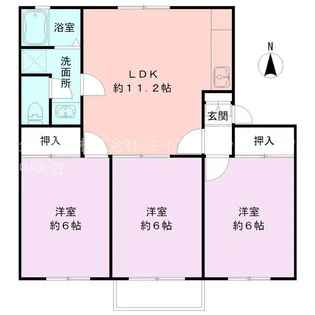 プリオール女池D棟【2階】の間取り