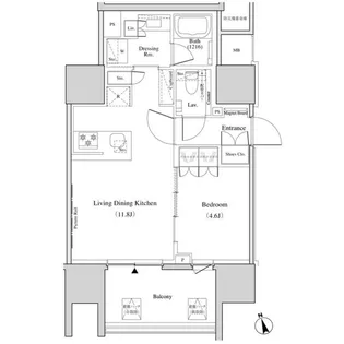 東京都足立区千住3【マンション】の間取り