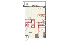 神奈川県横浜市西区戸部本町【マンション】の間取り