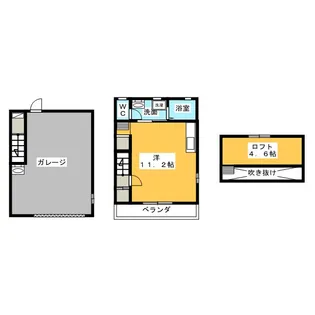 ルーセント東茶屋A【1階】の間取り
