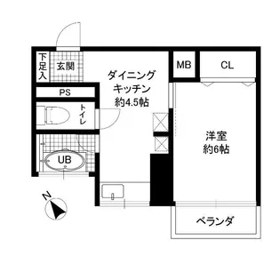 シャンボール大和郷【4階】の間取り