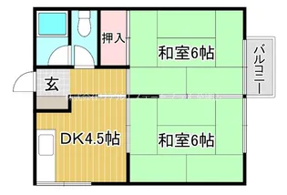 瀬田ハウス【2階】の間取り