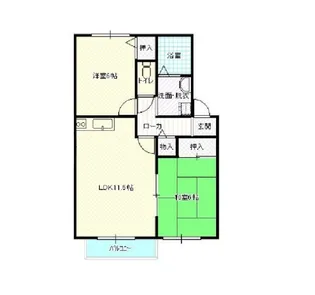 ロワジールIII番館【2階】の間取り