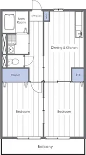 フィオーレ【1階】の間取り
