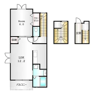 群馬県高崎市八千代町2【アパート】の間取り