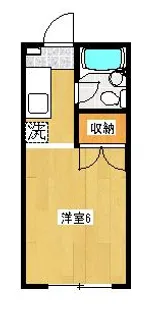 ハイツ土方A【2階】の間取り