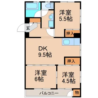シャトーm【4階】の間取り