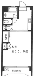 大晃サンハイムA【4階】の間取り