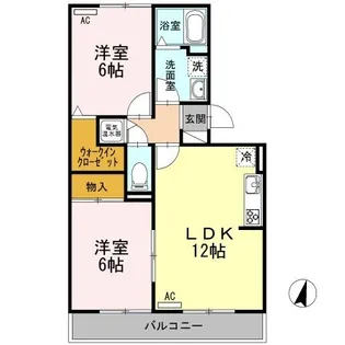 新潟県新潟市東区松崎2【アパート】の間取り