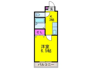 サンライズひらの【3階】の間取り