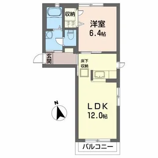 シャーメゾン・プレミア【1階】の間取り