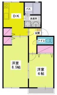 ドミール長谷川【2階】の間取り