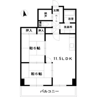 シャルム肥後【3階】の間取り