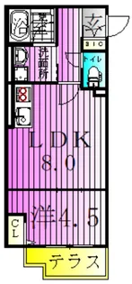 Tre Court Kitasenju【1階】の間取り