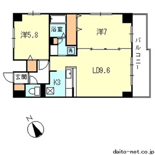 第1寿美家ビル【2階】の間取り