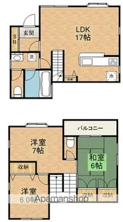 東京都調布市深大寺東町8【一戸建】の間取り