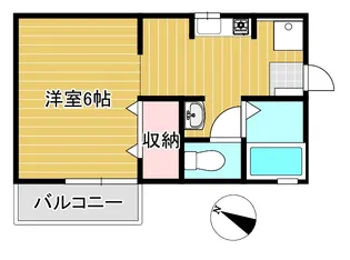 セゾンB【2階】の間取り