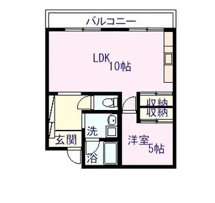 九品寺4Rビル【3階】の間取り