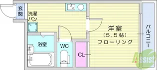 ビューパレス長町【3階】の間取り