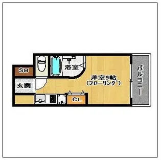 福岡県福岡市博多区千代2【マンション】の間取り