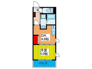 プレシャス中宮【5階】の間取り