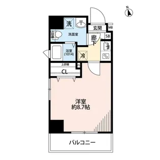 プレール・ドゥーク浅草II【6階】の間取り