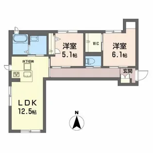 BEREO Comfort Kitashimada A【3階】の間取り