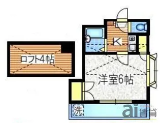 東京都西東京市中町6【アパート】の間取り