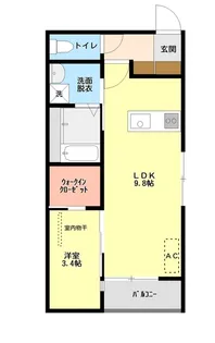 フォルテ女池【2階】の間取り