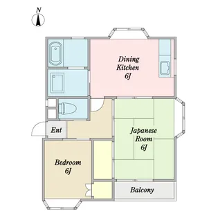 コーポレーションヤマB【1階】の間取り