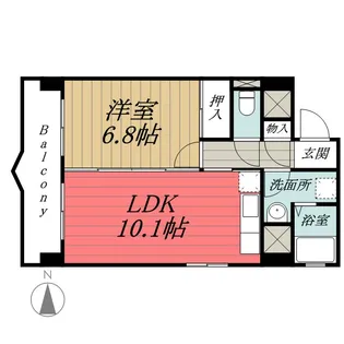 千葉県千葉市中央区新宿2【マンション】の間取り