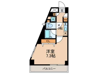 パレステュディオ代々木II【7階】の間取り