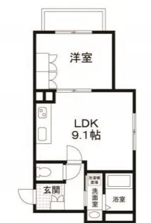 フォンターナII【1階】の間取り