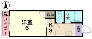 フリーデンハイム平和【2階】の間取り