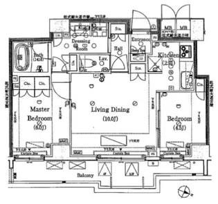 THEパームス渋谷常盤松【4階】の間取り