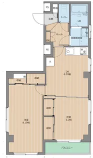 神奈川県川崎市中原区木月1【マンション】の間取り